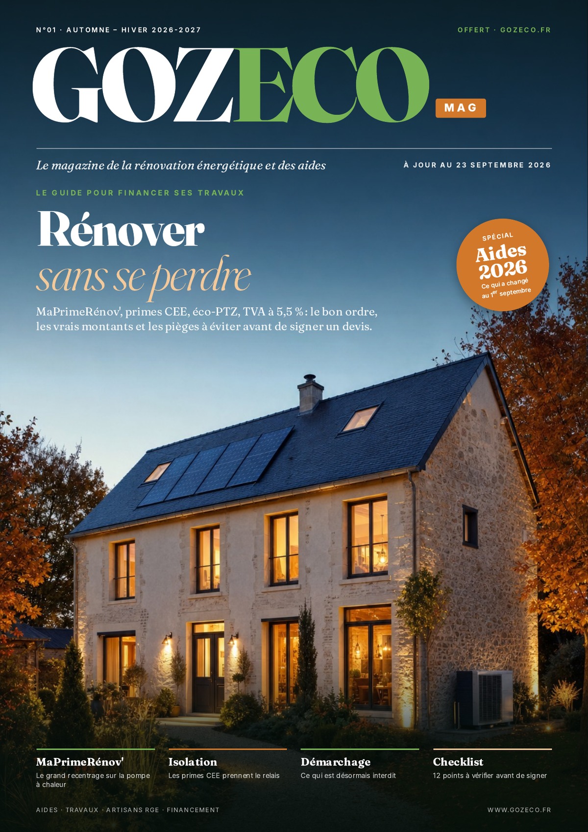 Couverture GOZECO MAG N°01 - Rénover sans se perdre